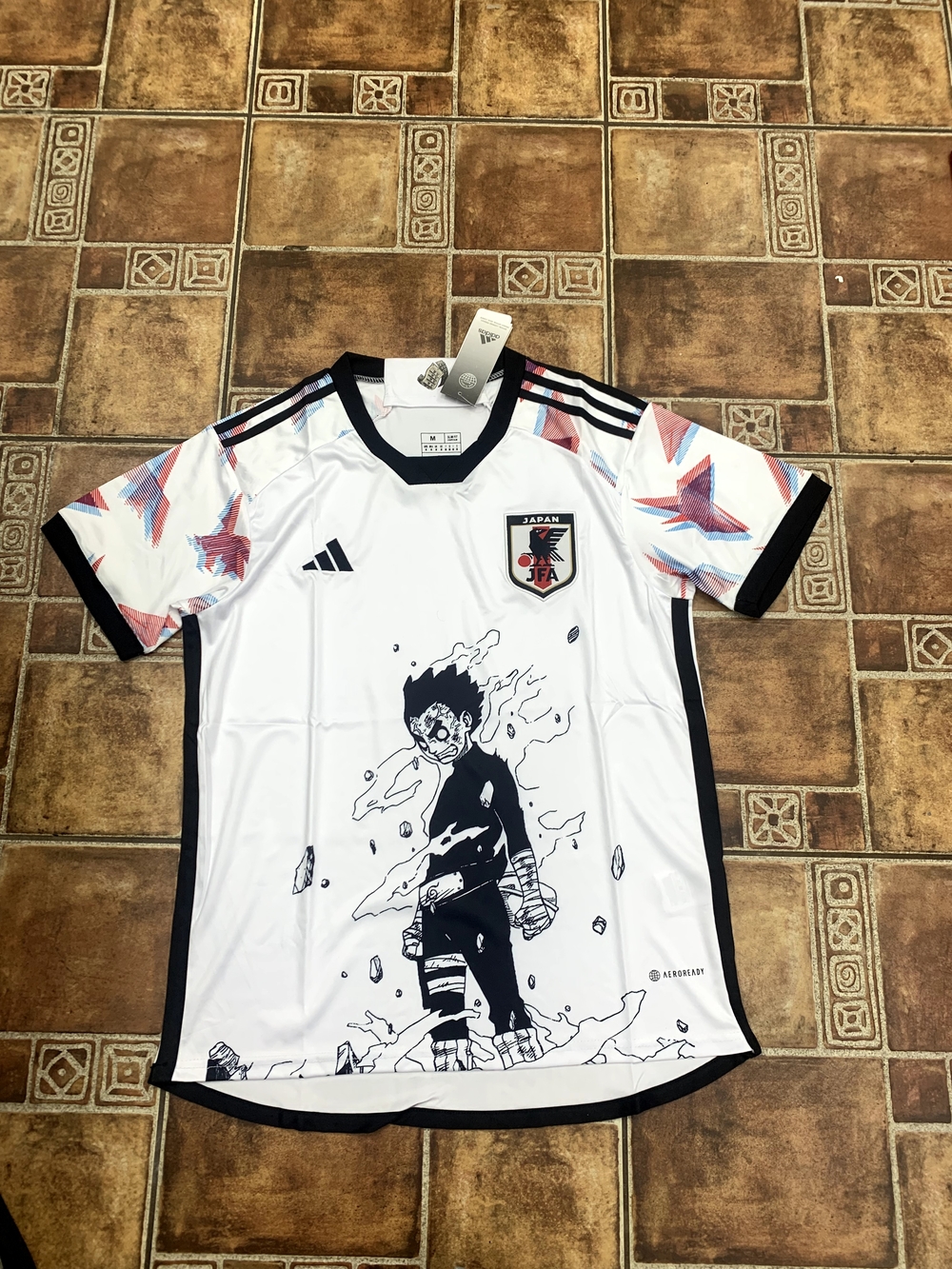 Adidas Japan 2022 Naruto X Rock Lee Custom Fan Art Exclusive Jersey Size M